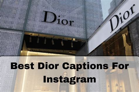 100 Best Dior Captions for Instagram 